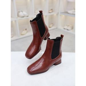 [코디엘루]소가죽 첼시 여성 캐주얼 앵클 부츠 4cm CDSP501066