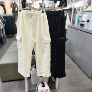 유솔 sh06 밍크 코듀로이 카고 와이드팬츠 ULTM25T51