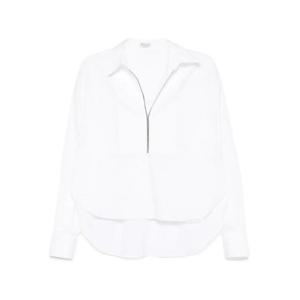 [BRUNELLO CUCINELLI] 라프리마 여성 셔츠 M0091EA105C159 화이트 /8