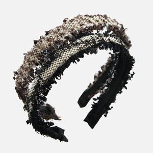 제이로렌 트위드 패브릭 헤어밴드 H01501