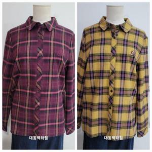 올리비아하슬러 DP01 체크 패턴이 돋보이는 셔츠 OHWBL103