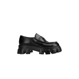 Prada프라다 모놀리스 브러쉬드 레더 로퍼 블랙 2DE129-B4L-F0002F-G000