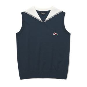 [말본골프]말본골프 여성 세일러 카라 니트 베스트 NAVY (WOMAN)