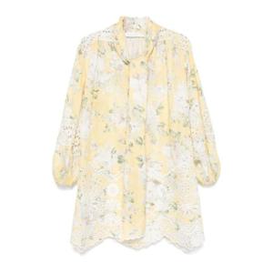 25SS Zimmermann Acacia Linen 미니 드레스 0797DRS252YFL TP565470026