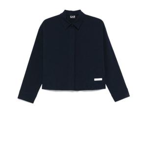 아르마니 EA7 코튼 블렌드 스트레치 크롭 셔츠 7W000162 AF1250