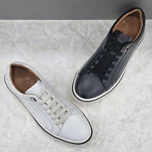 [탠디]남성 클래식 레더 스니커즈 Y2HS50IF07 BLACK WHITE 4DC J