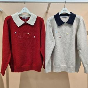 라티움 HC34 신축성좋은스텐카라영문니트스웨터 T2611sw07