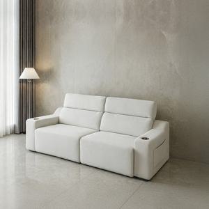 [착불] 동서가구 이모션 슬라이딩 무빙 패브릭 리클라이너 3인 소파 DF927706