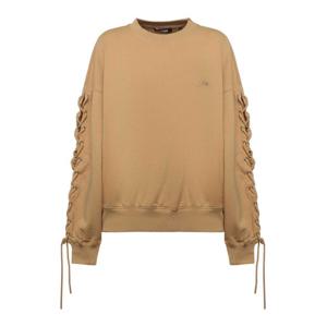 [ROTATE] 라프리마 여성 크루 넥 코튼 레이스업 스웨터 115468654 베이지 /8