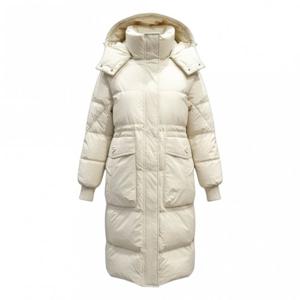 [페이지플린]후드넥 양 포켓 덕다운 롱 패딩 점퍼 F5DPD502