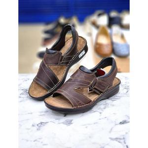 허시파피 세이브존05 남성3Cm굽천연소가죽샌들 COXOERM012