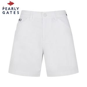 [파리게이츠] 파리게이츠 여성 로고 사이드 지퍼 조직감 쇼츠 521D1PNA32_WH