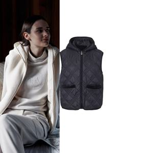 [힐크릭]여성골프웨어 겨울조끼 헨리 리버시블 베스트 1HCVSWU54