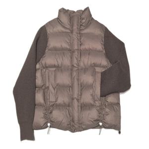 [안지크]니트배색하이집업패딩 AJ4PD5120