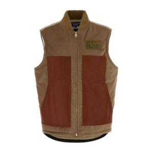 준야와타나베 컬러 블록 코튼 울 베스트 WPV002W25 BEIGEXBRNXK