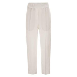 브루넬로 쿠치넬리 스트레이트 팬츠 MH126P7197 WHITE