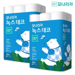 모나리자 녹스 데코 3겹 30M 30롤 2개 총60롤