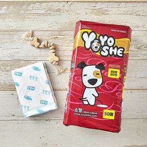 요요쉬 애견패드 소형 50매 강아지 배변패드