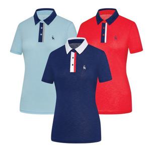 비티알 BTR 여성 골프웨어 여름 반팔 냉감 카라 티셔츠