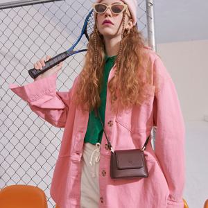 몽삭 모니카 미니 바게트백 다크브라운 AP15-2174-DB