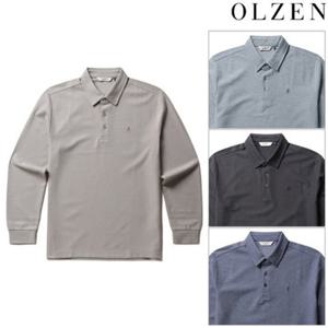 [백화점][올젠] 남성 와플 긴팔 카라 티셔츠(ZBF3TT1202)