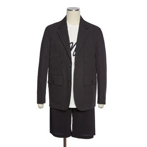 [레노마캐주얼]봄,여름 슬림핏 스판 블랙 정장 자켓 RPAMBJ05GRDL