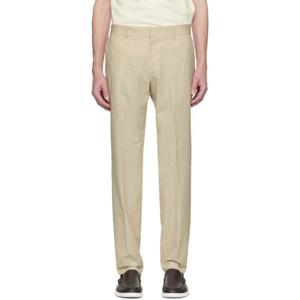 25 FW 보스 남성 베이지 포멀 립스탑 슬랙스 251085M191016