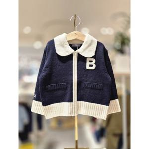 블루독베이비 10 25FW가을신상 (NY)블루독 카라 집업 가디건 (45A1920003)