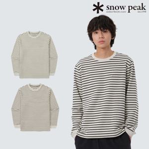 스노우피크 S25FMFTL12 스트라이프 긴팔 티셔츠