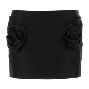 마그다부트림 블랙 코튼 미니 스커트 339725 BLACK