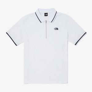 노스페이스반팔티 DQC NT7PQ07B 남성 아이스 필드 반팔 집업 폴로