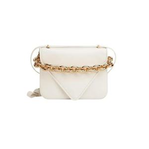 보테가 베네타 레더 마운트백 화이트 골드 667399V12J09009