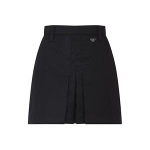 26 SS 프라다 트라이앵글 로고 플리츠 미니 스커트 블랙 21Y009SOOO1WQ8