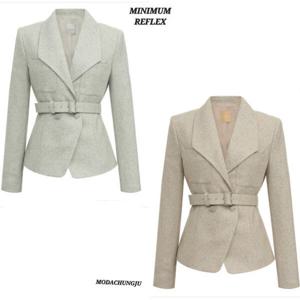 [미니멈]MD 모50 투버튼 벨티드 자켓 MD MXDAWJ1020 M_CJ