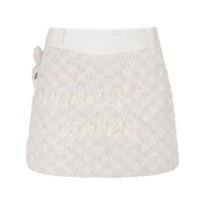 M 파리게이츠골프스커트 NQC 521D4PC682_IV 여성 부클 다운 믹스 볼파우치 큐롯 스커트