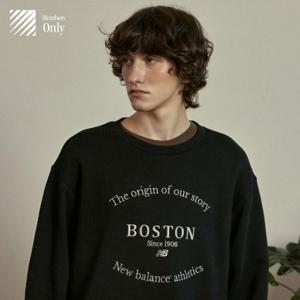 M 뉴발란스긴팔티 TQK NBNCECA013-19 UNI 보스턴 클래식 맨투맨 (SEMI OVER FIT)