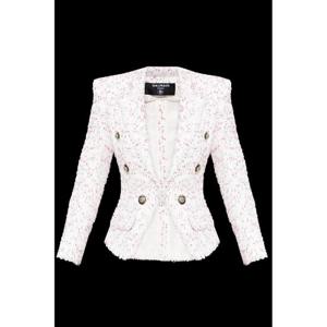 25FW Balmain Tweed 블레이저 FF1SI091XL02GRD TP565412804