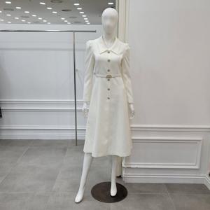 [미니멈]카라 버튼 플레어 원피스 (MYCAWO8250 IV1)-IC