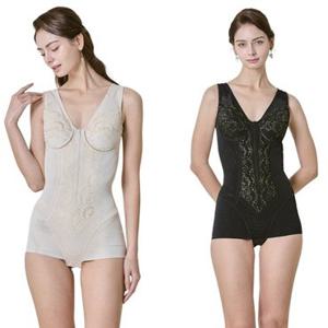 [시스넬라]메이퀸 골드지퍼올인원2종세트 보정속옷 올인원속옷 바디쉐이퍼 코르셋