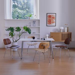 [베스트리빙] 스칸디 크롬 벤디 1200 4인 세라믹 식탁세트/의자4개