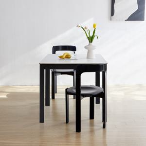 [베스트리빙] 앨빈 블랙 오르 800 2인 세라믹 식탁세트