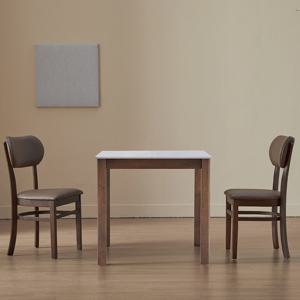 [베스트리빙] 앨빈 월넛 토니 800 2인 세라믹 식탁세트