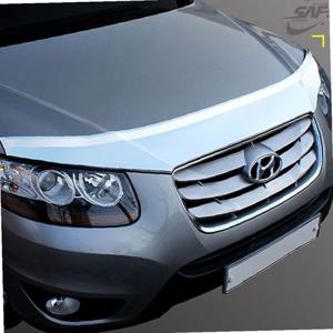 싼타페CM 후드 가드 크롬 본넷 버그 가드 보호 몰딩