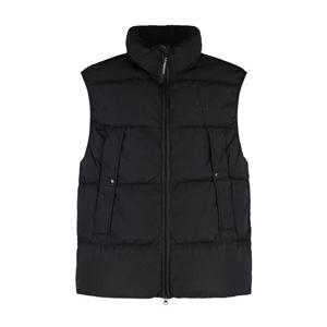 25FW 씨피컴퍼니 크롬 R 블랙 남성 패딩 조끼 19CMVE149A 005904G 999