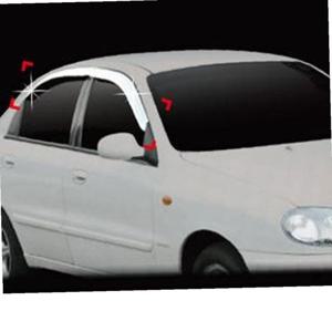 라노스 썬바이저 크롬 선바이저 윈도우 빗물받이 4P