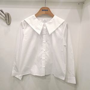 [에스핏]세미오버 세일러 블라우스 /  SJZ101FCBL01