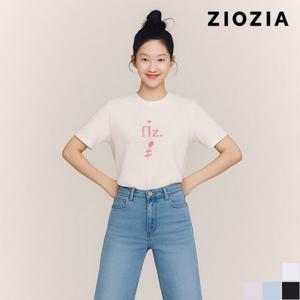[지오지아 여성] 여성 레터링 그래픽 반팔티 B (AFC2TR1101_B)
