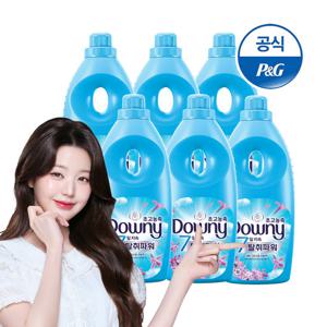 다우니 탈취파워 섬유유연제 레몬그라스와라일락 1Lx6