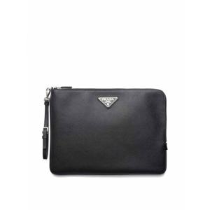 [PRADA] 라프리마 남성 클러치 Trianglelogo 레더 백 2NH0232FADF0002 블랙 /8
