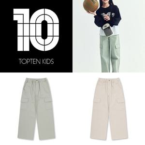 [탑텐키즈]MKF1PP2212 여아) 코튼스판 와이드 카고 팬츠